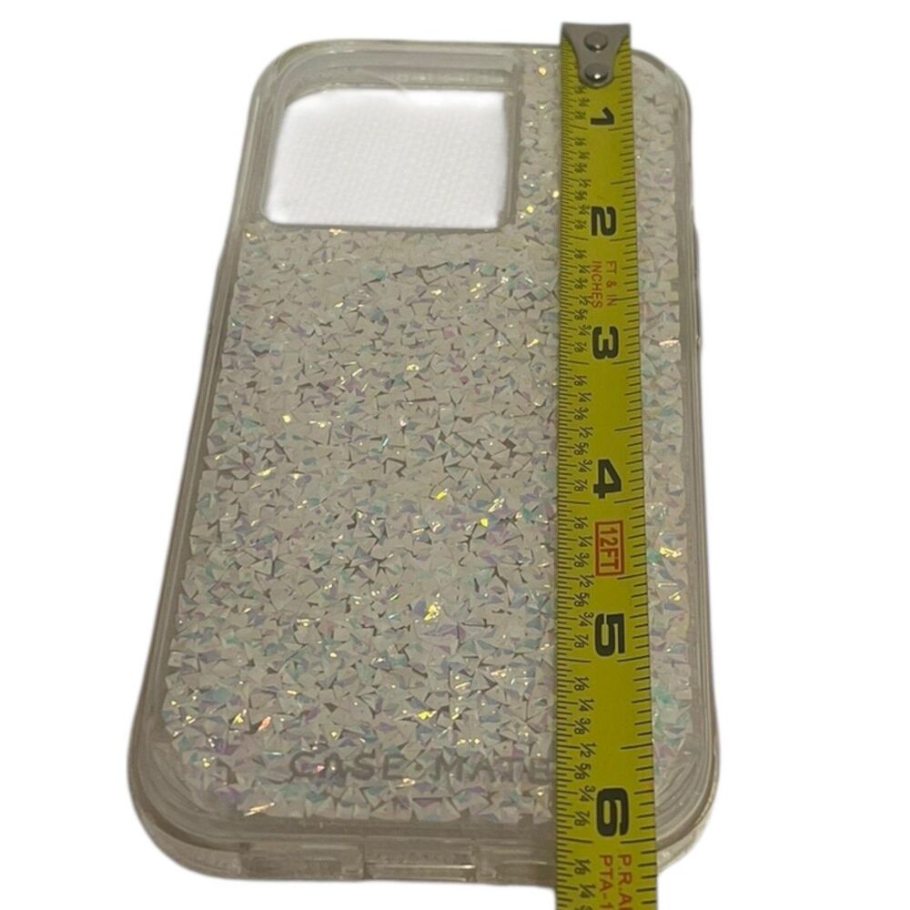 iPhone 14 Pro Max Case Mate Glitter MagSafe Clear Sparkle Y2K Style Cover Case - Picture 7 of 9